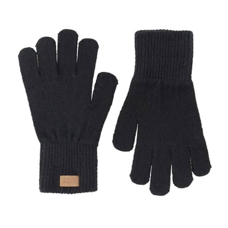 Sorte strik handsker fra Melton
