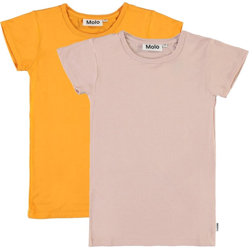 Tangerine Blush 2-pak Rasmine t-shirts fra Molo