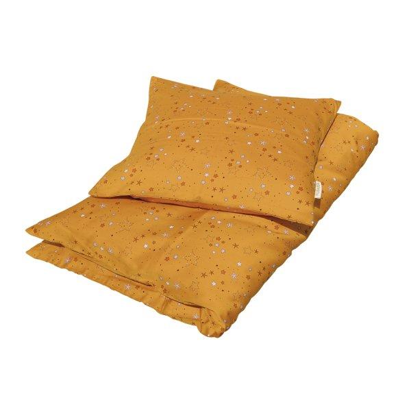 mixer Prøve Lake Taupo Golden Mustard Stars baby sengetøj fra Filibabba - Lillepip.dk