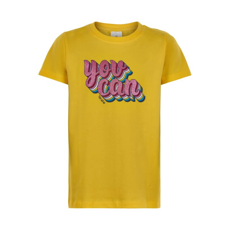Primrose yellow Usiana S/S Tee t-shirt fra THE NEW til børn - Lillepip.dk