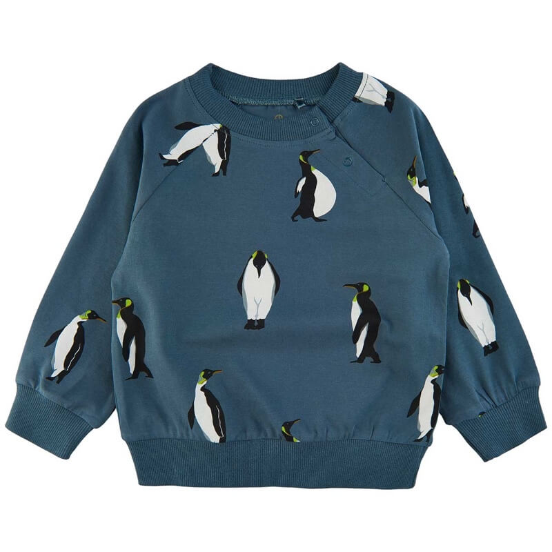 Orion Blue Aksel sweatshirt bluse fra THE NEW Siblings