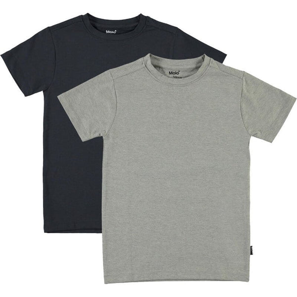 Navy Grey Jamie 2-Pack T-Shirt fra Molo