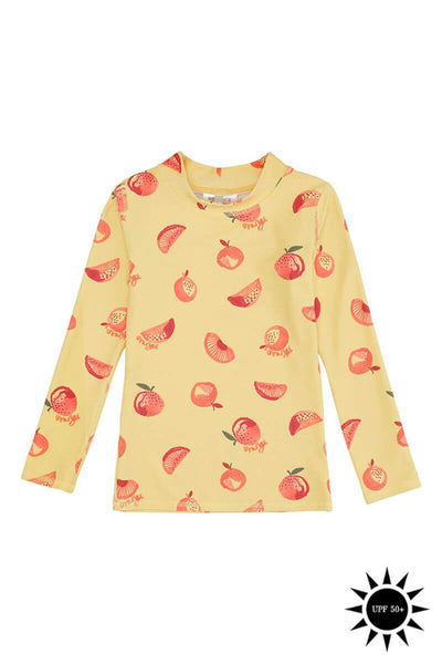 Jojoba AOP Oranges Astin Sun Shirt fra Soft Gallery til børn - Lillepip.dk