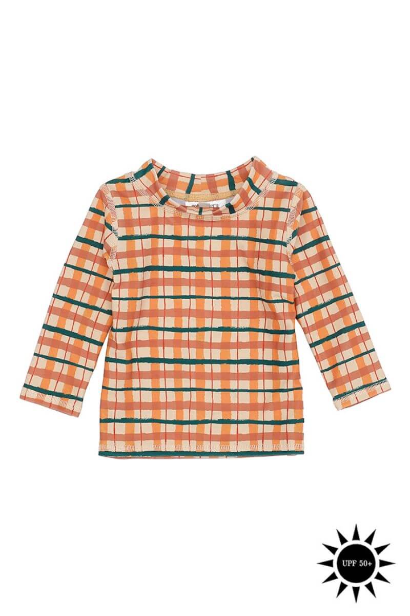 Winter Wheat AOP Check baby Astin Sun Shirt fra Soft Gallery til børn - Lillepip.dk