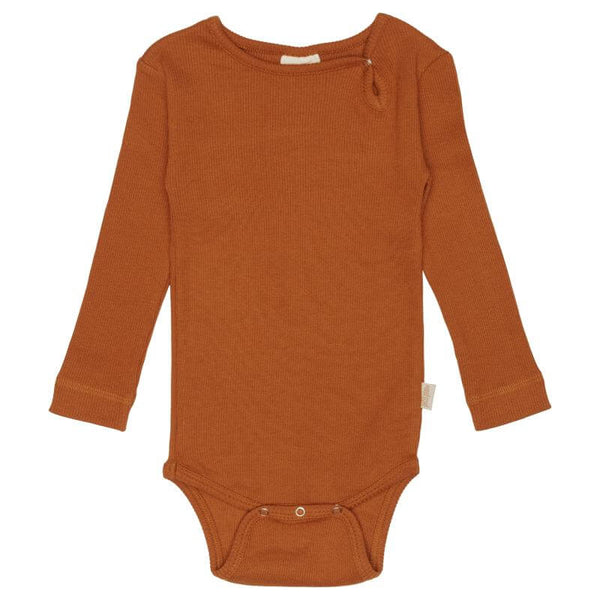 Curry body LS modal fra Petit Piao til baby - Lillepip.dk