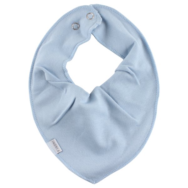 Celestial blue infinity bib solid hagesmæk fra FIXONI til baby - Lillepip.dk