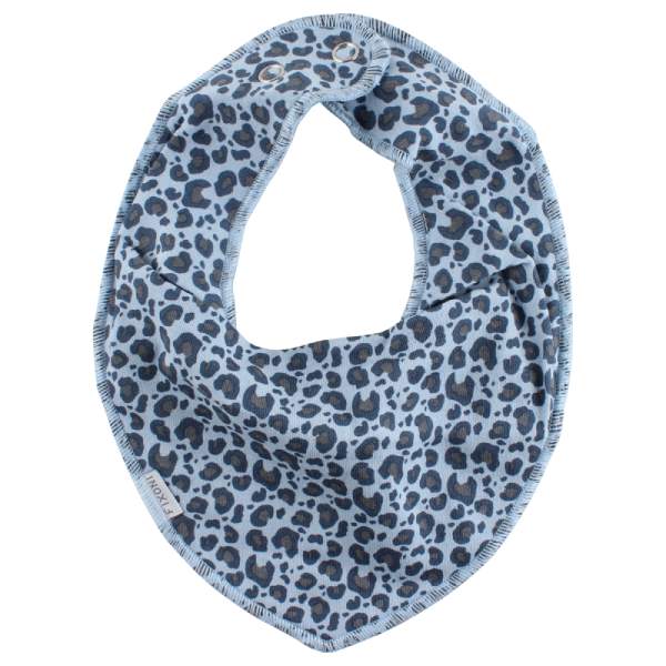 China blue infinity bib AOP hagesmæk fra FIXONI til baby - Lillepip.dk