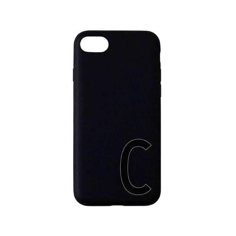 Black Personal ''C'' Phone Cover Iphone 7/8 fra Design Letters - Lillepip.dk
