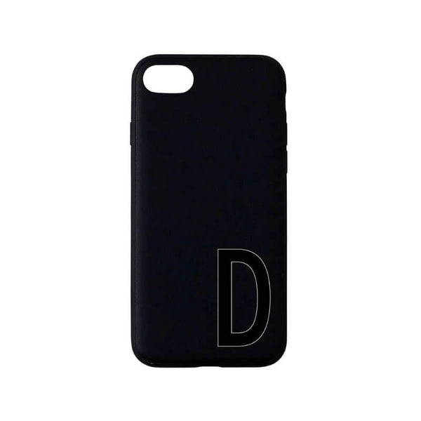 Black Personal ''D'' Phone Cover Iphone 7/8 fra Design Letters - Lillepip.dk