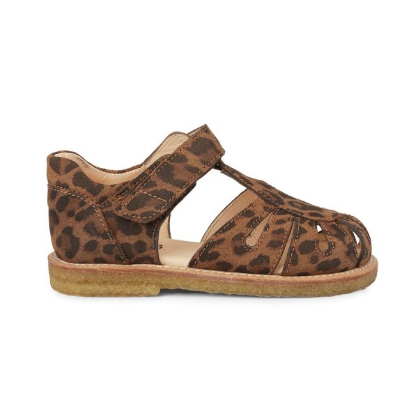Leopard sandal m. velcro fra Angulus Lillepip.dk