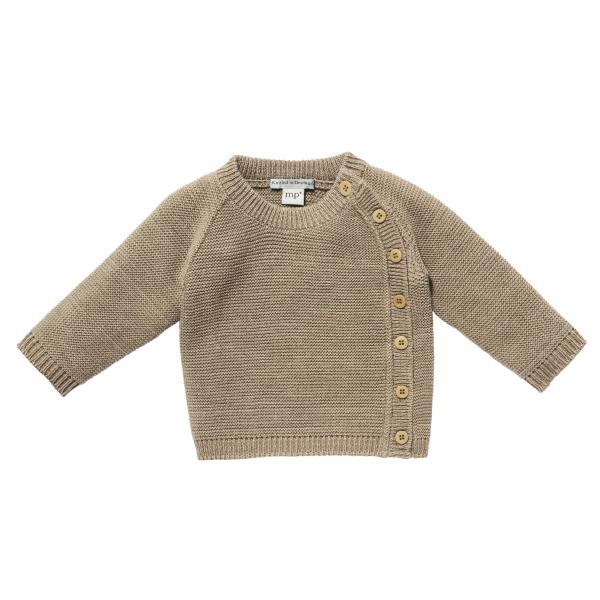 Brown knit Delicate cardigan fra MP Denmark til børn - Lillepip.dk