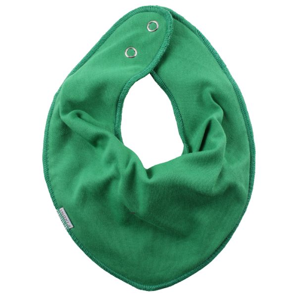 Medium Green Infinity Bib Solid hagesmæk fra FIXONI til baby - Lillepip.dk