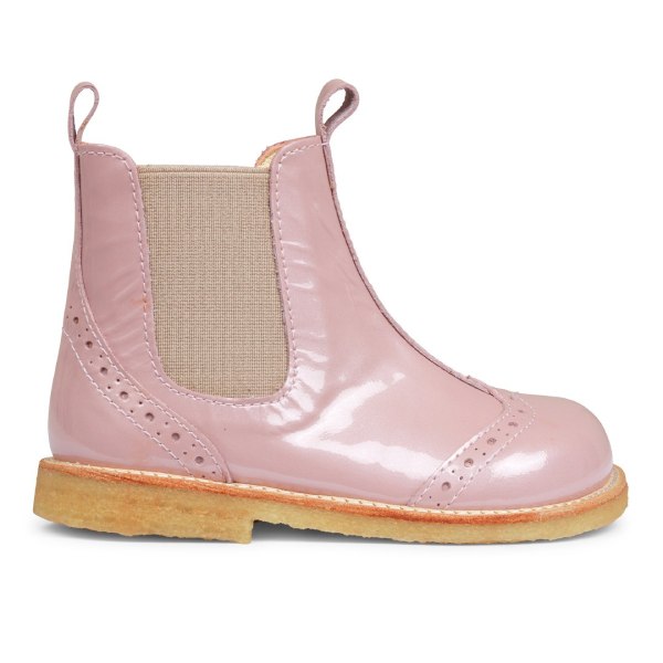 Pink/beige Chelsea støvle fra Angulus til piger - Lillepip.dk