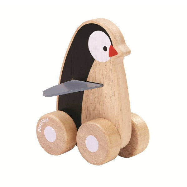 Pingvin wheelie fra PlanToys til børn - Lillepip.dk