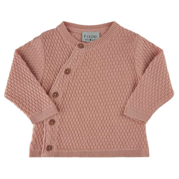 Rose baby girl knit cardigan fra Fixoni