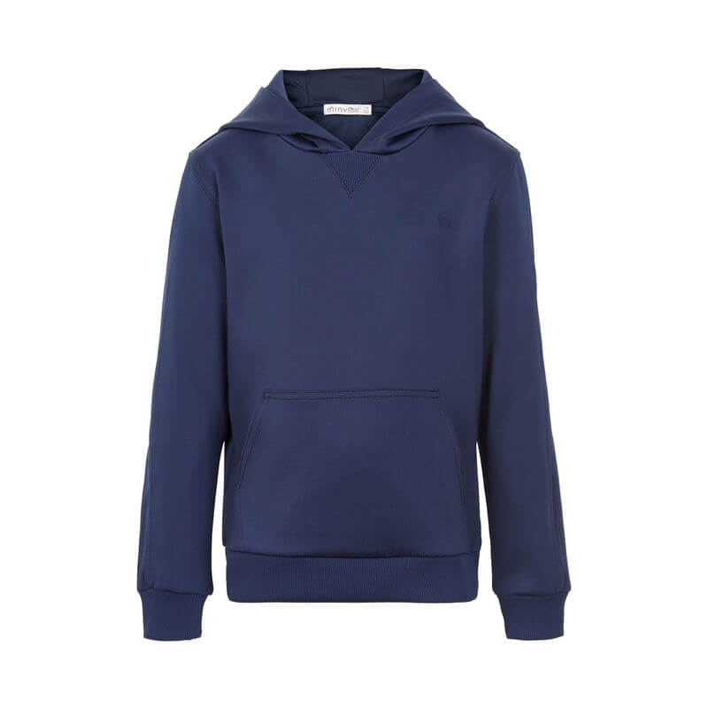 Dark Navy sports pullover sweatshirt fra Minymo til børn - Lillepip.dk