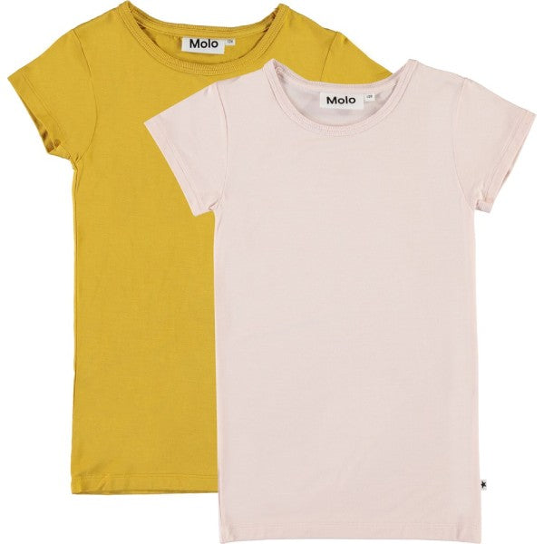Peach blossom 2-pack Rasmine t-shirts fra Molo til piger - Lillepip.dk